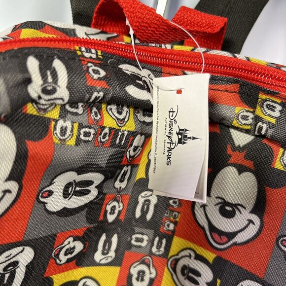 Disneyland Resort EXCLUSIVE Backpack Mickey Mouse Expression Faces Checkered NWT - Picture 5 of 15